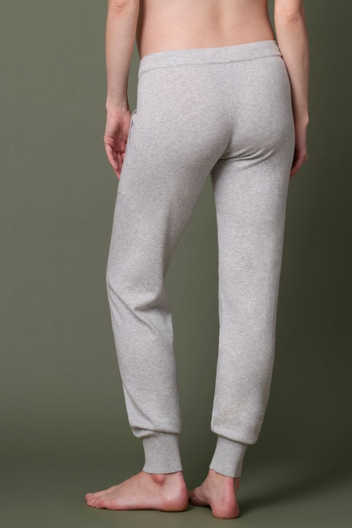 Maternity Knitted Trousers with Elastic Waist grey
