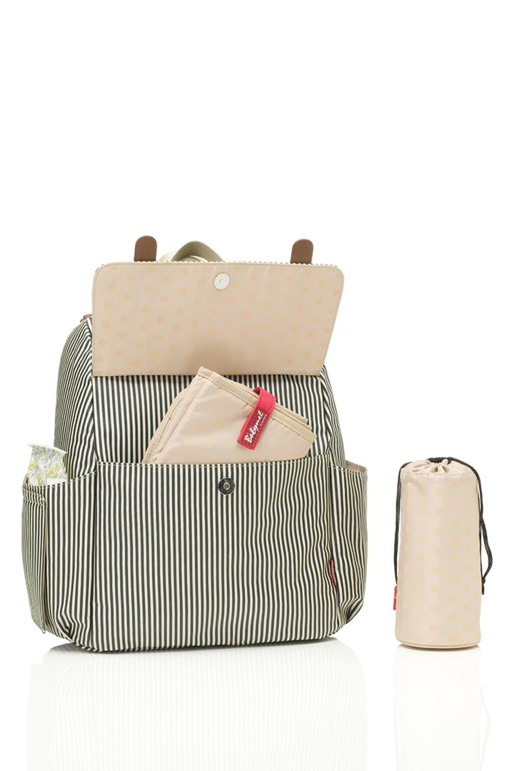 Baby-Changing Backpack Stripes