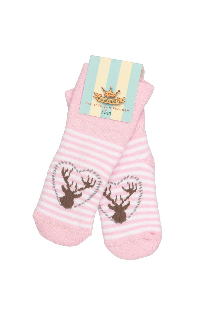 Baby Socks Deer pink