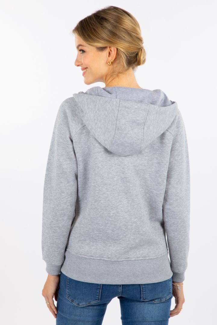 Maternity Hoodie with Baby Carrying Insert