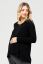 Preview: Cross-Over Maternity and Nursing Long-Sleeve Shirt black