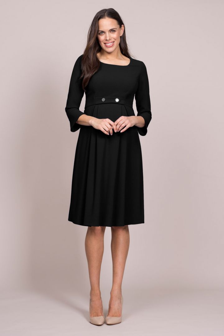 Tailored Maternity Dress black