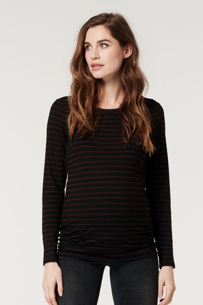 Maternity Shirt with Stripes 