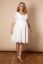 Preview: Plus Size Maternity Wedding Dress with Lace Arms, Ivory