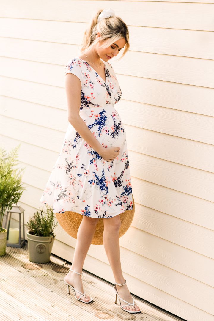 Japanese Garden maternity and nursing dress