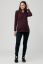 Preview: Maternity and Nursing Shirt with Rib Structure wine red