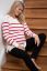 Preview: Striped Maternity and Nursing Sweater red