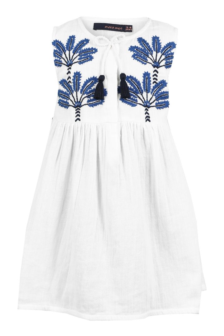 Mini Me Dress with Embroidery