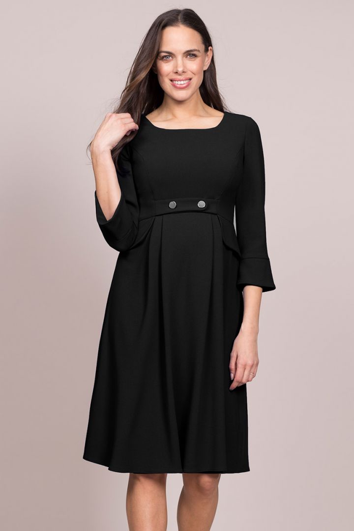 Tailored Maternity Dress black
