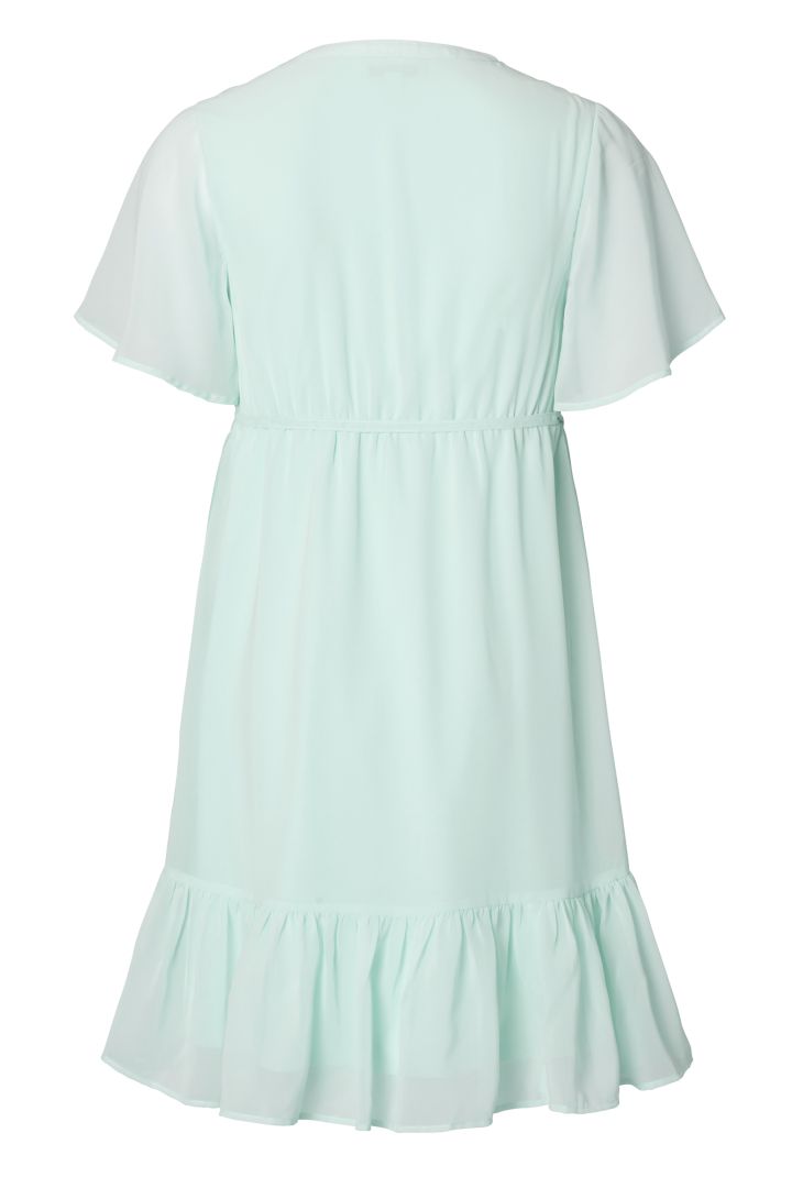 Eco Maternity Dress with Cap Sleeves mint