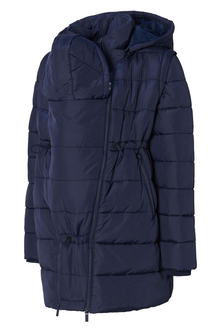 3-in-1 Maternity Coat, Baby Carrier Jacket and Vest navy