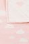 Vorschau: Babydecke Wolken rosa 160x90cm