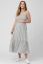 Preview: Maternity Carrier Dress with Stripes gray / white