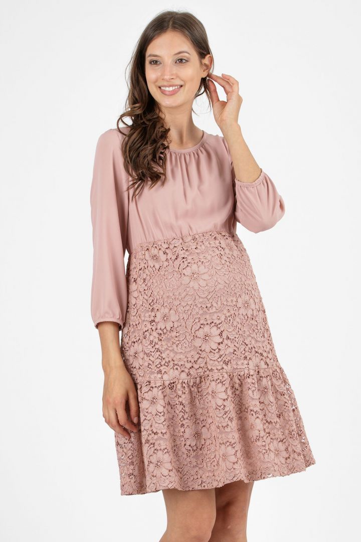 Maternity Dress with Lace