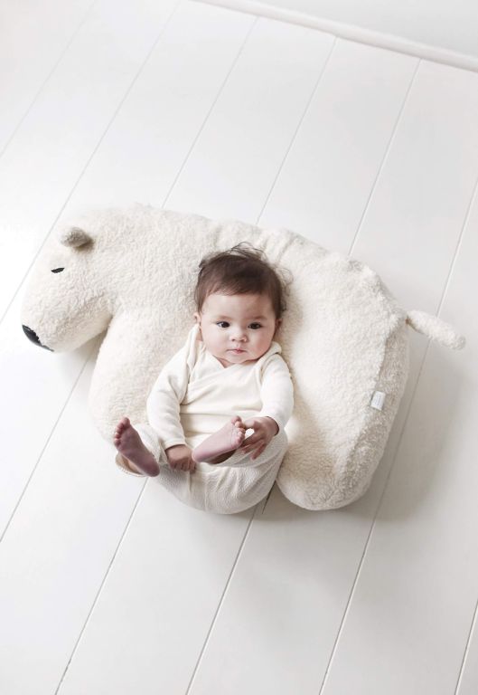 baby and nursing cushion polar bear