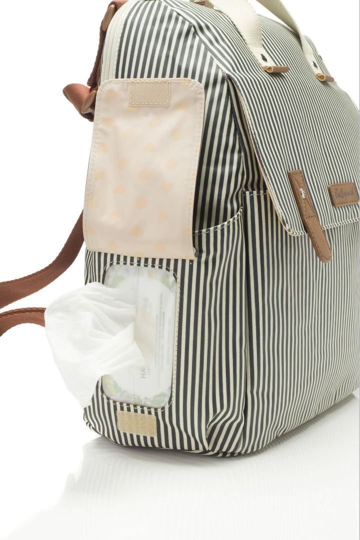 Baby-Changing Backpack Stripes