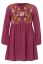 Preview: Mini Me Dress with Floral Embroidery and Tassels