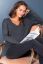 Preview: Batwing Maternity Sweater with V-Neckline grey
