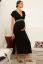 Preview: Maxi Maternity and Nursing Dress with Ethno Ribbon black