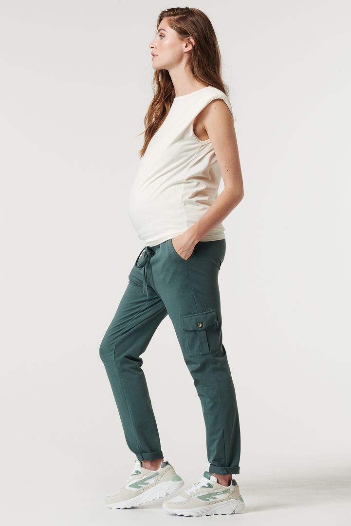 Organic Maternity Shirt with Shoulderpad off-white