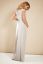 Preview: Festive maternity gown silver
