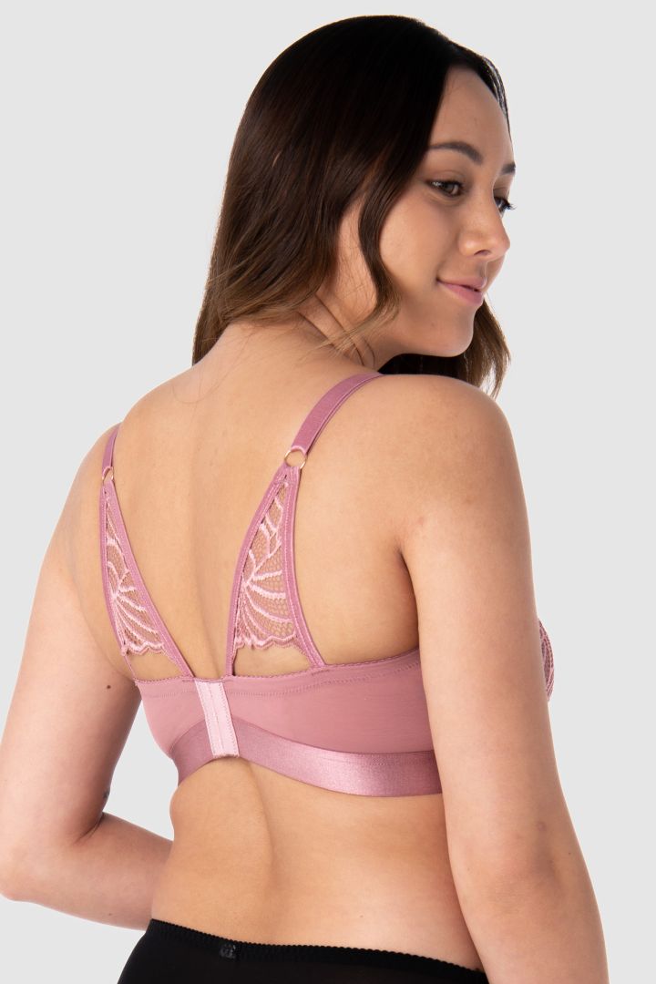Soft Cup Pregnancy and Nursing Bra Lace old pink order online