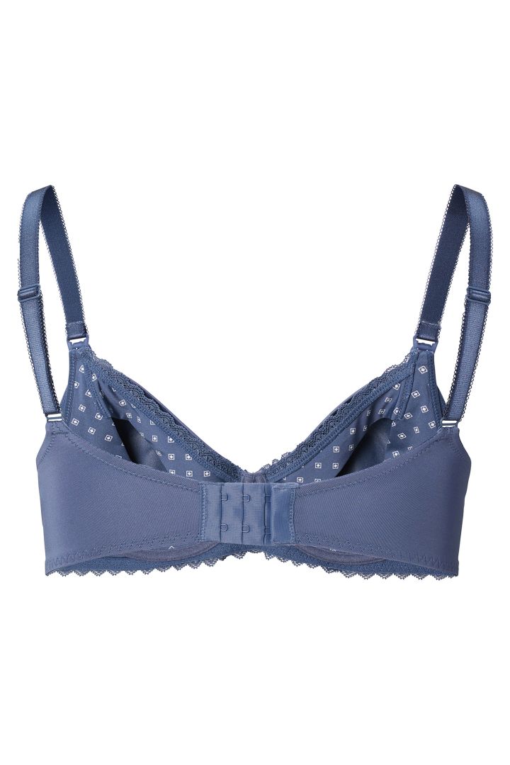 Nursing bra with lace and soft cups