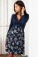 Preview: Maternity and Nursing Dress with Wrap Top navy