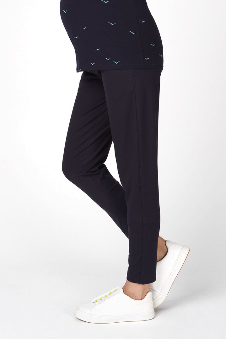 Jersey trousers with lacing