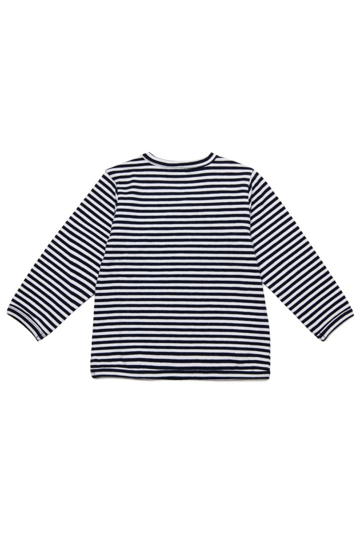 Organic Baby Wrap Shirt with Stripes