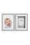 Preview: Stand-up picture frame with baby impression set, grey background