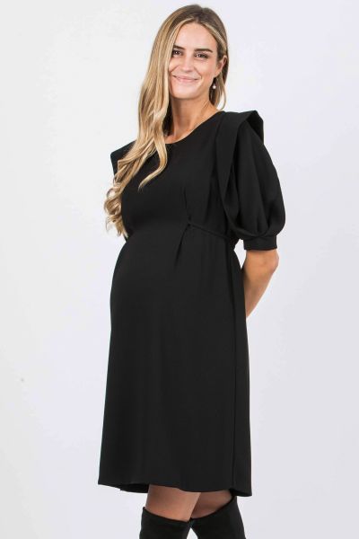 Maternity Dress with Balloon Sleeves