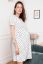 Preview: Spotted Maternity and Nursing Dress Short Seeves white