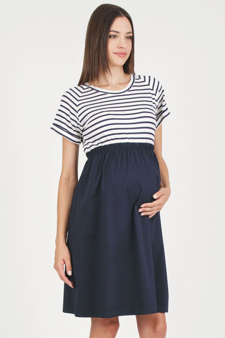 Maternity and Nursing Dress with Skirt