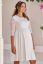 Preview: Maternity Wedding Dress with Lace Top