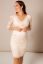 Preview: Plus Size Maternity Lace Wedding Dress with V-Neck Blush