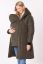 Preview: 3 in 1 Eco Maternity Coat with Baby Carrier Insert khaki