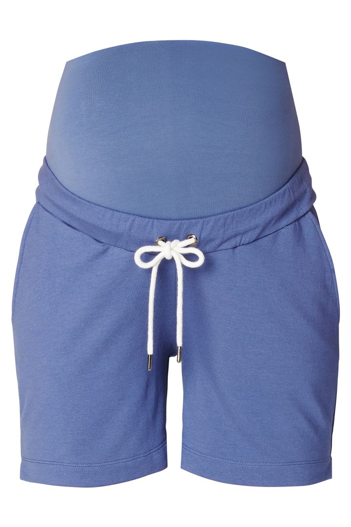 Jersey Maternity Shorts blue