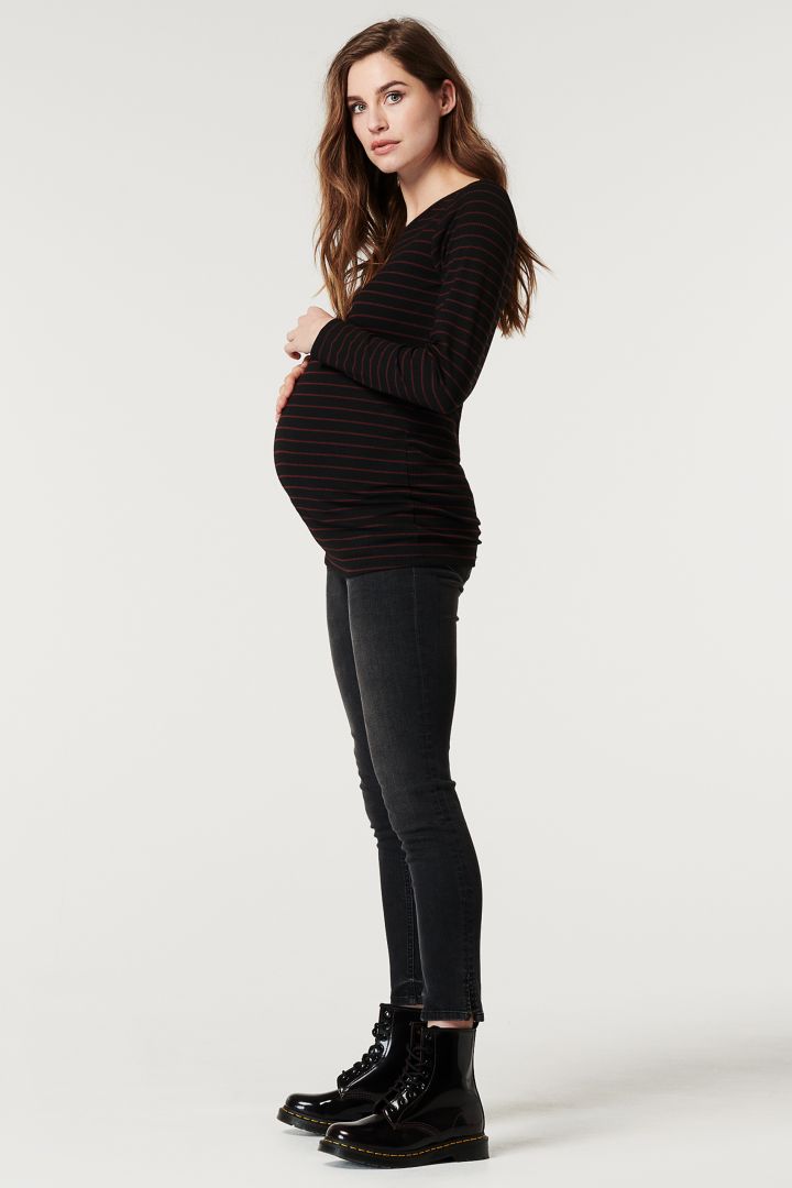 Maternity Shirt with Stripes