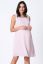 Preview: Double-Layered A-Line Maternity and Nursing Dress, pink
