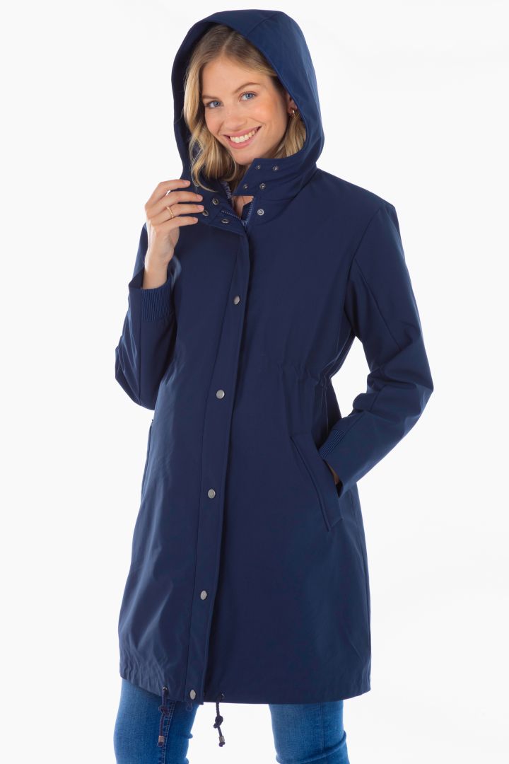 3 in 1 Maternity Parka with Babywearing Panel navy