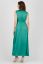 Preview: Maxi Maternity and Nursing Satin Dress with Knot Detail green