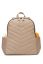 Preview: Babymel Changing Backpack with Vegan Faux Leather Insert light almond