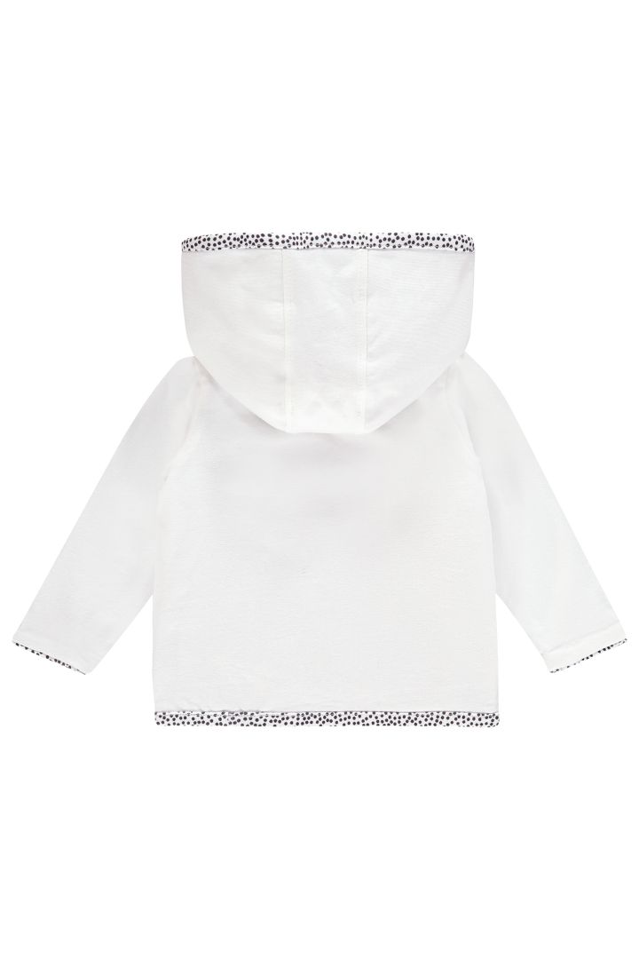 Organic Reversible Baby Jacket white