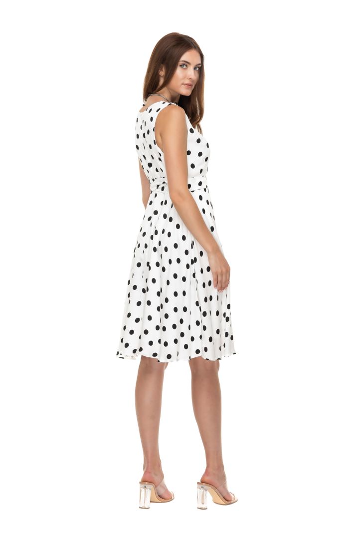 Maternity Dress Polka Dots white/black