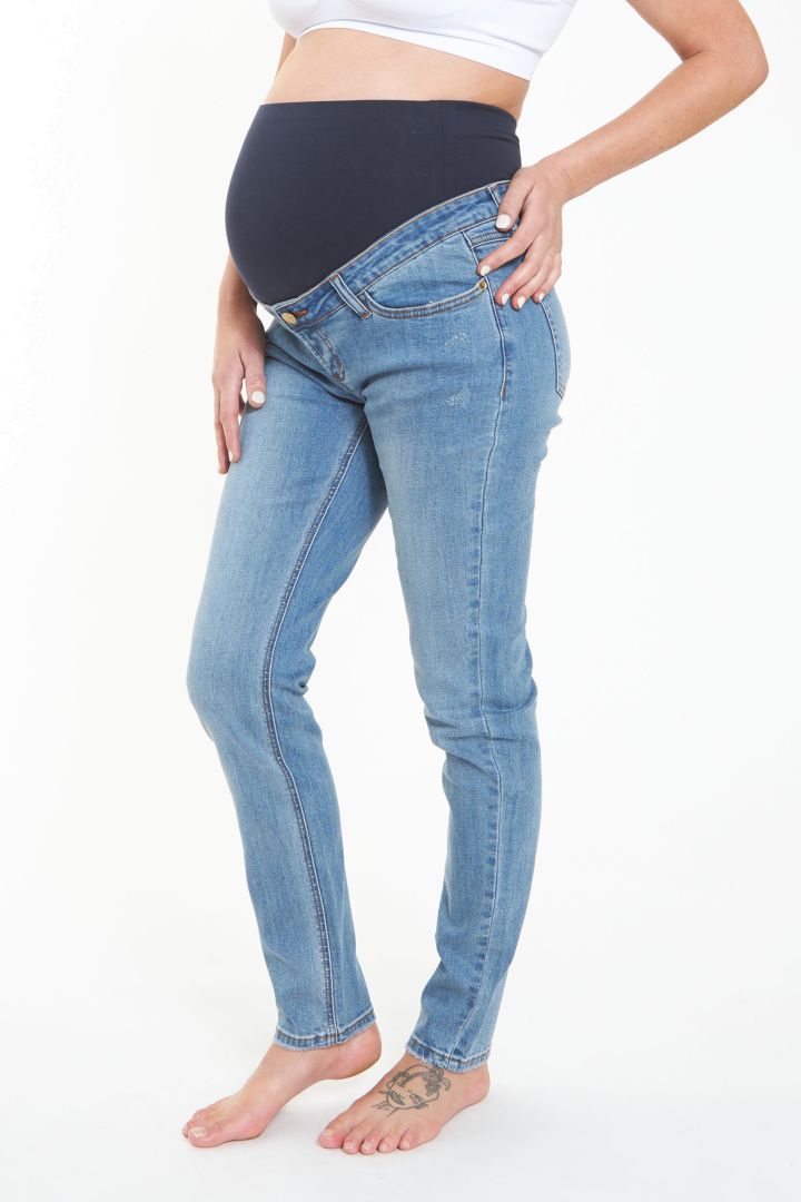 Slim-Fit Maternity Jeans denim