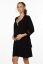 Preview: Maternity and nursing nightgown with dressing gown, black