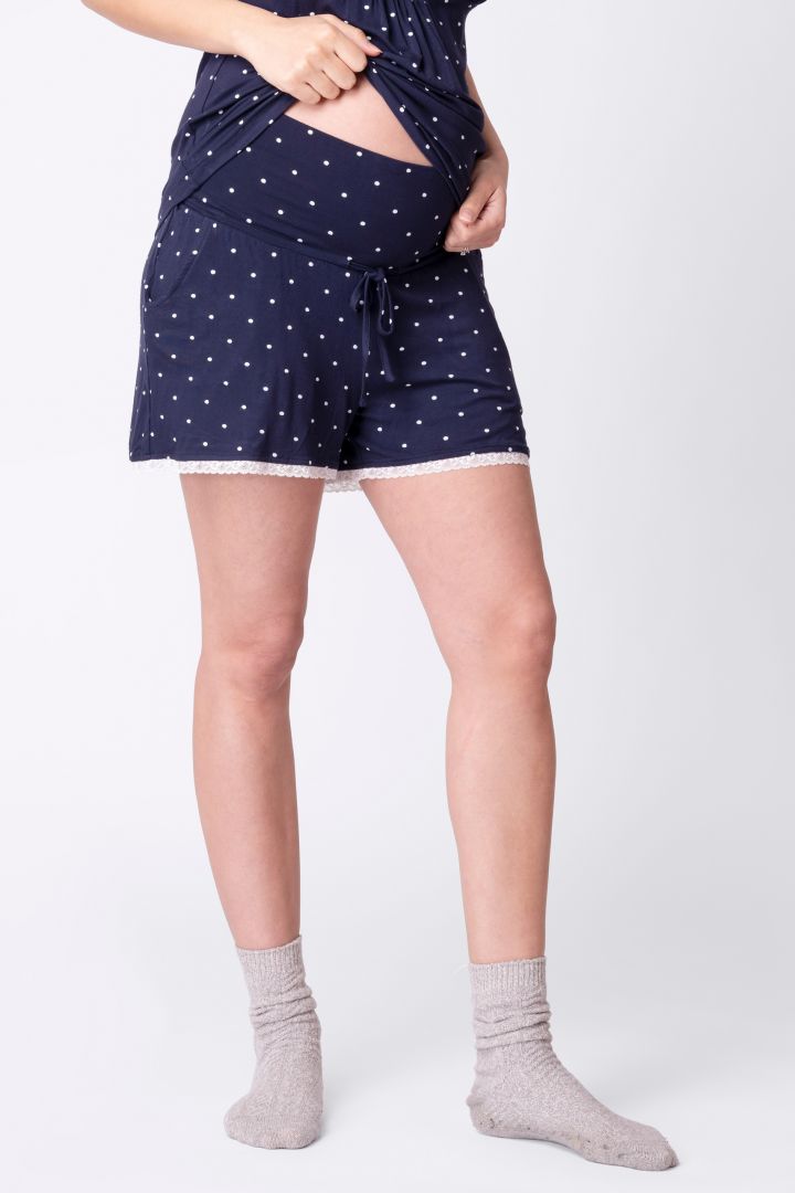 Umstands- und Still-Pyjama mit Shorts