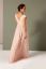 Vorschau: Spitzen Umstandskleid mit Cache Coeur Ausschnitt lang rosa