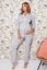 Preview: Maternity and Nursing Pyjama with 3/4 Sleeves grey